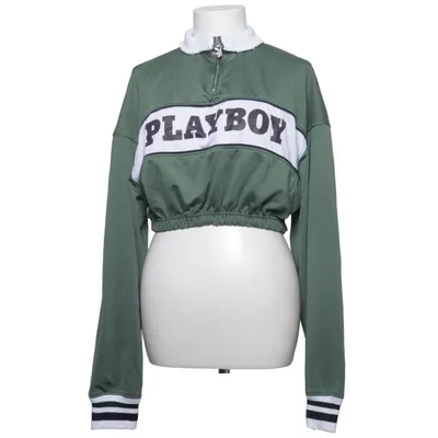 Crop top (Groen, Wit) van Playboy x Missguided Polyester