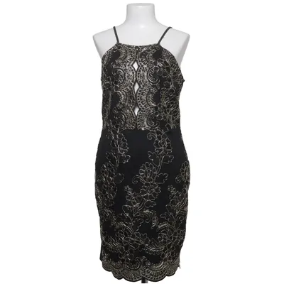 Cocktailjurk (Zwart, Goud) van Parisian Katoen, Elastaan, Polyester