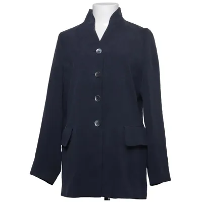 Manteau (Bleu) de Strenesse Soie, Laine
