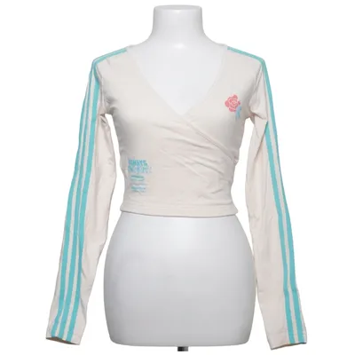 Wrap top (Beige, Blue) from Adidas Originals Cotton, Elastane