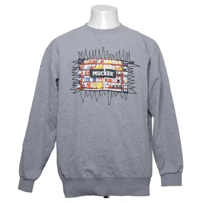 Sweatshirt (Gris, Multicolore) de Mucker Coton, Viscose