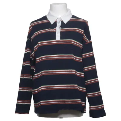 Rugby shirt (Blauw, Bruin, Wit) van Dazy Katoen, Elastaan