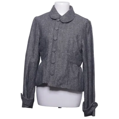 Jacket (Gray) from Ici et Maintenant Acetate, Polyester, Viscose, Wool