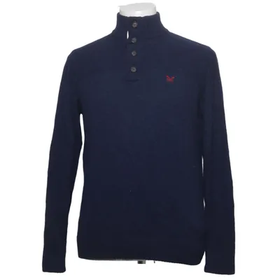 Trui (Blauw) van Crew Clothing Co. Polyamide, Wol