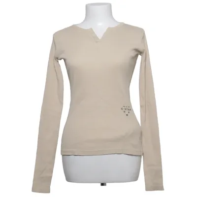 Langærmet t-shirt (Beige) fra G-Star Raw Økologisk bomuld