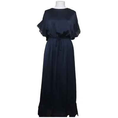 Robe longue (Bleu) de Dreimaster Élasthane, Polyester
