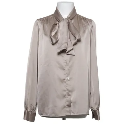 Knytblus (Beige) från Lens Polyester