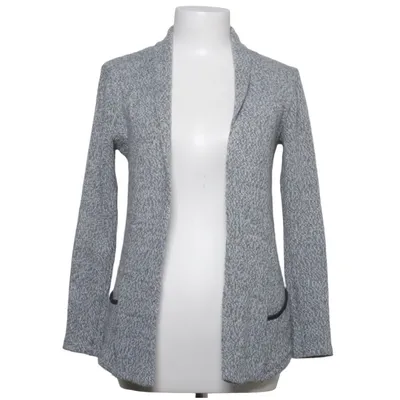 Cardigan (Gris, Blanc) de Assuili Acrylique, Élasthane, Laine