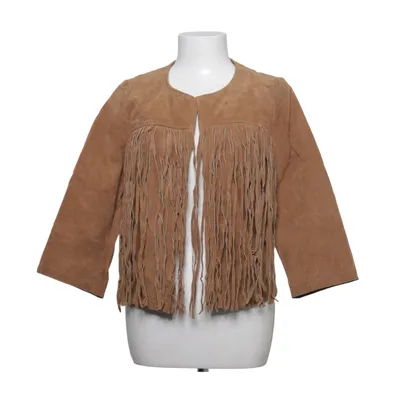 Läderjacka (Brun) från Mango Skinn, Polyester