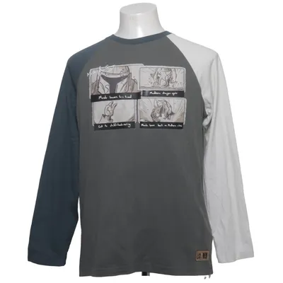 Lange mouwen shirt (Groen, Blauw, Wit) van Star Wars Katoen, Nylon, Polyester, Polyurethaan