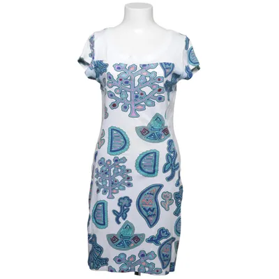 Dress (White, Multicolored) from Surkana Cotton