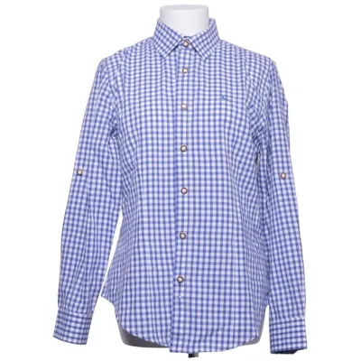 Chemise (Bleu, Blanc) de Os Trachten Coton, Polyester