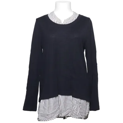 Långärmad t-shirt (Svart, Vit) från Persona by Marina Rinaldi Akryl, Viskos, Ull