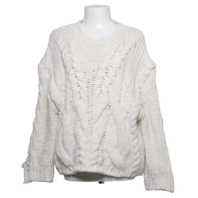 Sweater (White) from Zara Knit Acrylic, Polyamide, Polyester