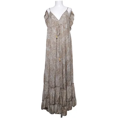 Maxi jurk (Bruin, Beige) van Indra