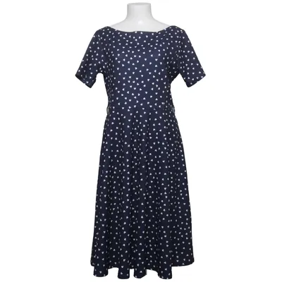 Klänning (Blå, Vit) från Top Vintage Elastan, Polyester