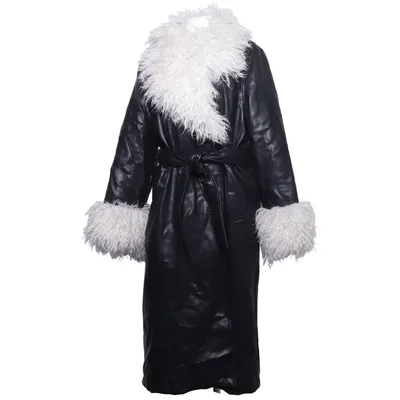 Shearlingjacka (Svart, Vit) från NA-KD Pälsimitation, Polyester, Polyuretan