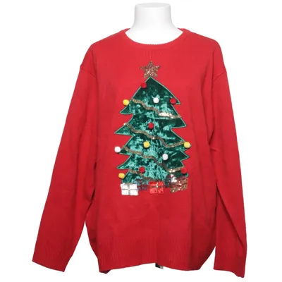 Julesweater (Rød, Flerfarvet) fra KappAhl Akryl, Polyester