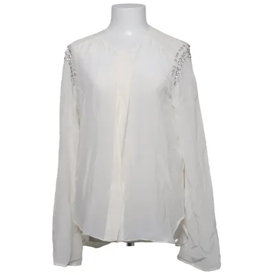 Blouse (White) from Zara Woman Studio Silk