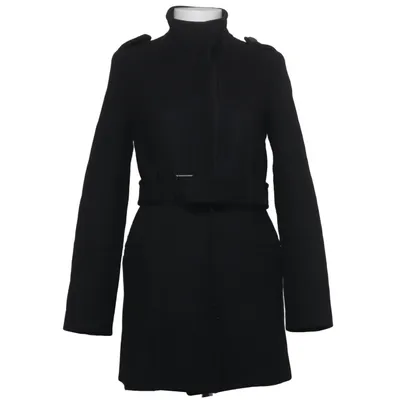 Coat (Black) from Mango Basics Polyamide, Polyester, Viscose, Wool