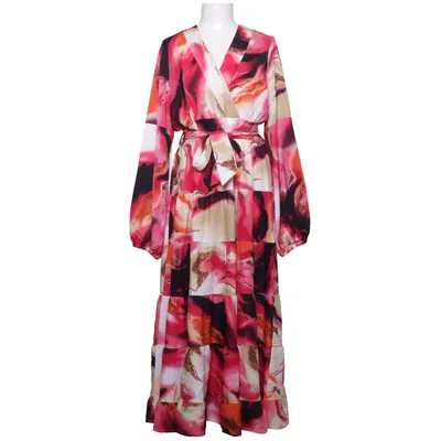 Långklänning (Rosa, Röd, Flerfärgad) från Chic & Jeune Polyester