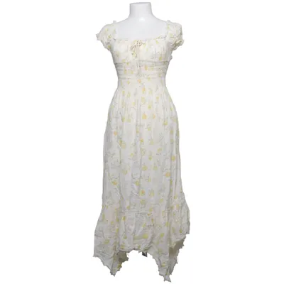Maxi jurk (Wit, Geel, Groen) van Kimchi Blue Katoen