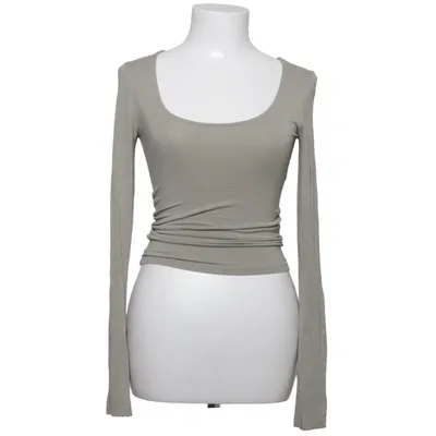 Long sleeve T-shirt (Gray) from Gina Tricot Elastane, Viscose