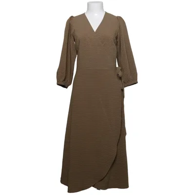 Wrap dress (Brown, Black) from Neo Noir Polyester