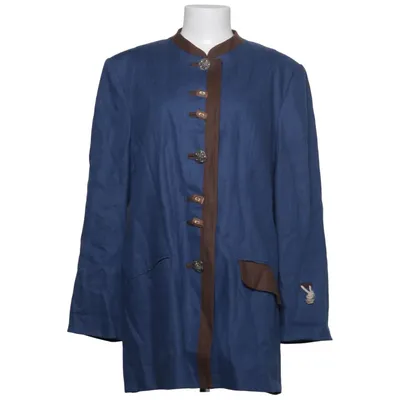 Jakke (Blå, Brun) fra Distler Bomuld, Linned, Polyester, Viscose