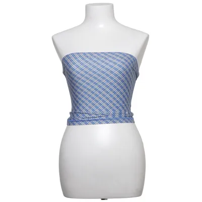 Tube top (Blue, White) from Planet NUSA Recycled polyester