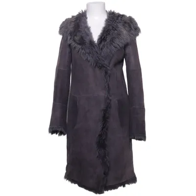 Veste longue en cuir (Gris) de Joseph Cuir