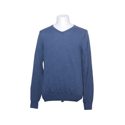 Pull-over (Bleu) de Dressmann Premium Collection Laine de mouton