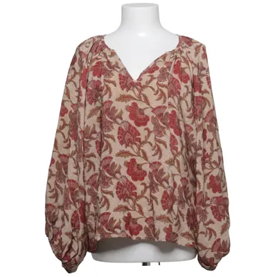 Bluse (Beige, Rød, Flerfarvet) fra Sissel Edelbo Silke