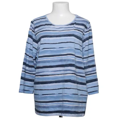 Lange mouwen shirt (Blauw, Wit) van Rave Katoen, Elastaan