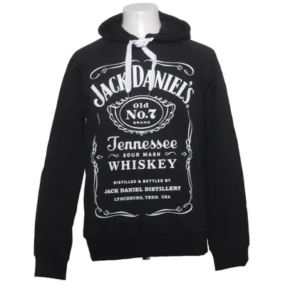 Hættetrøje (Sort, Hvid) fra Jack Daniels Bomuld, Polyester
