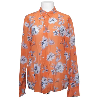 Skjorta (Orange, Blå, Vit) från GANT Bomull, Silke
