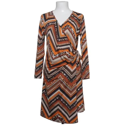 Wrap dress (Brown, Orange, Multicolored) from Missy Elastane, Polyester