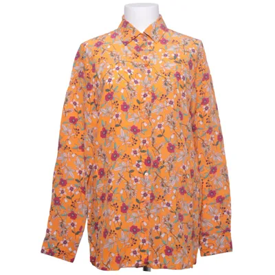 Blouse (Geel, Meerkleurig) van Hugo Boss Zijde, Viscose