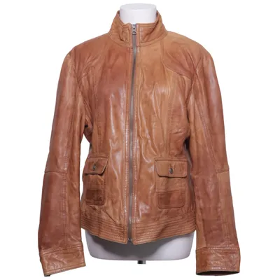 Lederjacke (Braun) von Street One Baumwolle, Leder