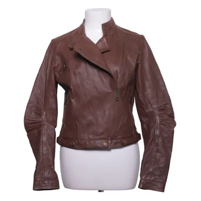 Veste de motard (Marron) de JSFN Cuir, Polyester