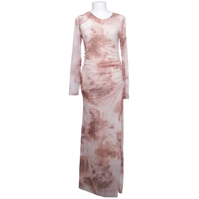 Robe longue (Marron, Blanc) de My Look Élasthane, Polyester, Viscose
