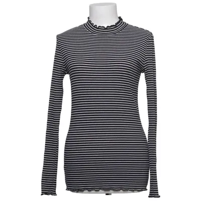Top (Schwarz, Weiß) von Garcia Jeans Baumwolle, Elasthan, Polyester