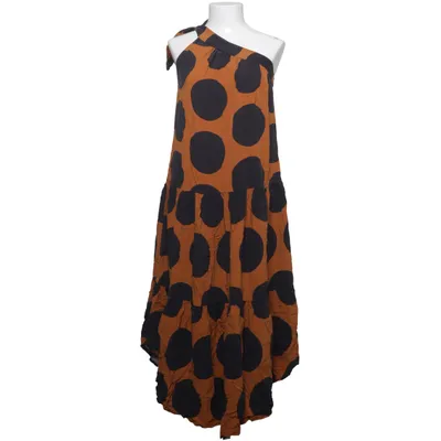 Maxi dress (Orange, Black) from Farm Viscose