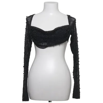 Crop top (Black) from Oh Polly Elastane, Polyester