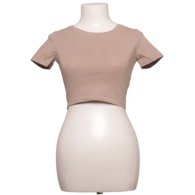 Crop top (Beige) van Chiquelle Katoen, Elastaan