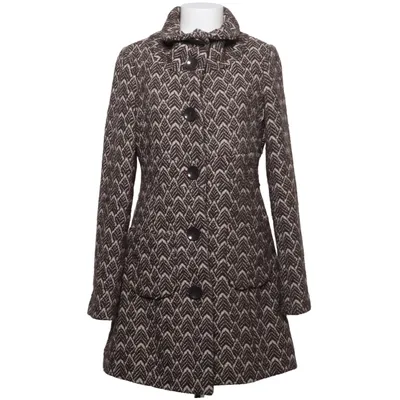 Frakke (Brun, Hvid) fra VILA Clothes Polyester, Uld