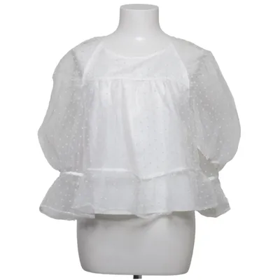 Bluse (Hvid) fra NA-KD Polyester