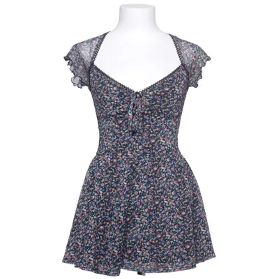 Kjole (Sort, Flerfarvet) fra Urban Outfitters Elastan, Polyester