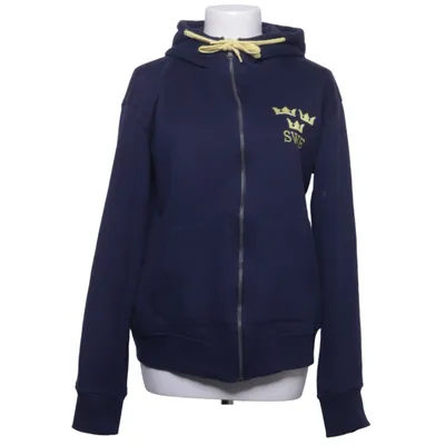 Sweat à capuche (Bleu, Jaune) de On the Peak Coton, Polyester