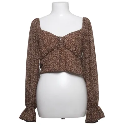 Crop top (Brown) from Pamela x NA-KD Polyester